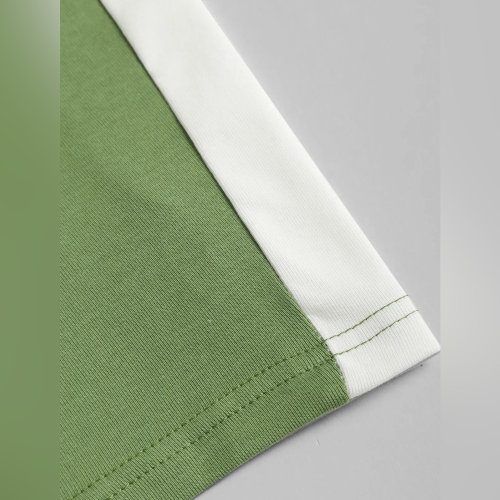 COPY - Colorblock Crop Tank Top - Green L NWT - Picture 3 of 6